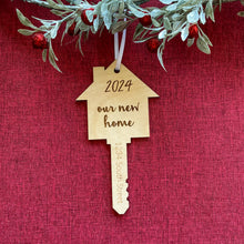 Load image into Gallery viewer, Our New Home Key Ornament
