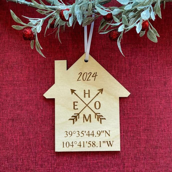 Home Coordinates Ornament