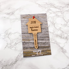 Load image into Gallery viewer, Our New Home Key Ornament