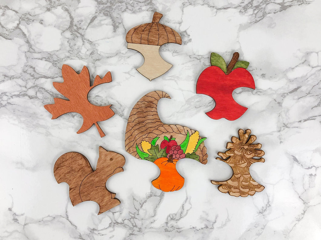 Fall Theme Center Accessories for Interchangeable Gnome